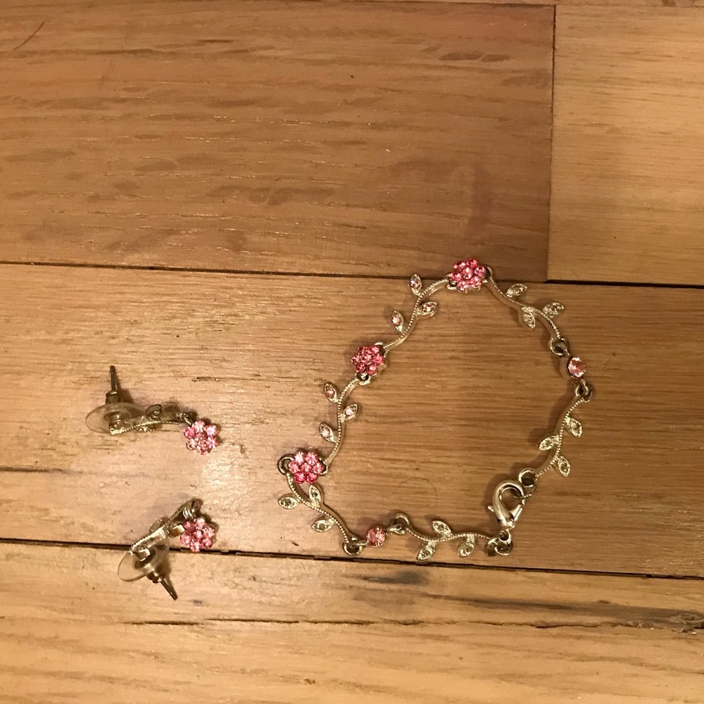 Matching earrings and necklace